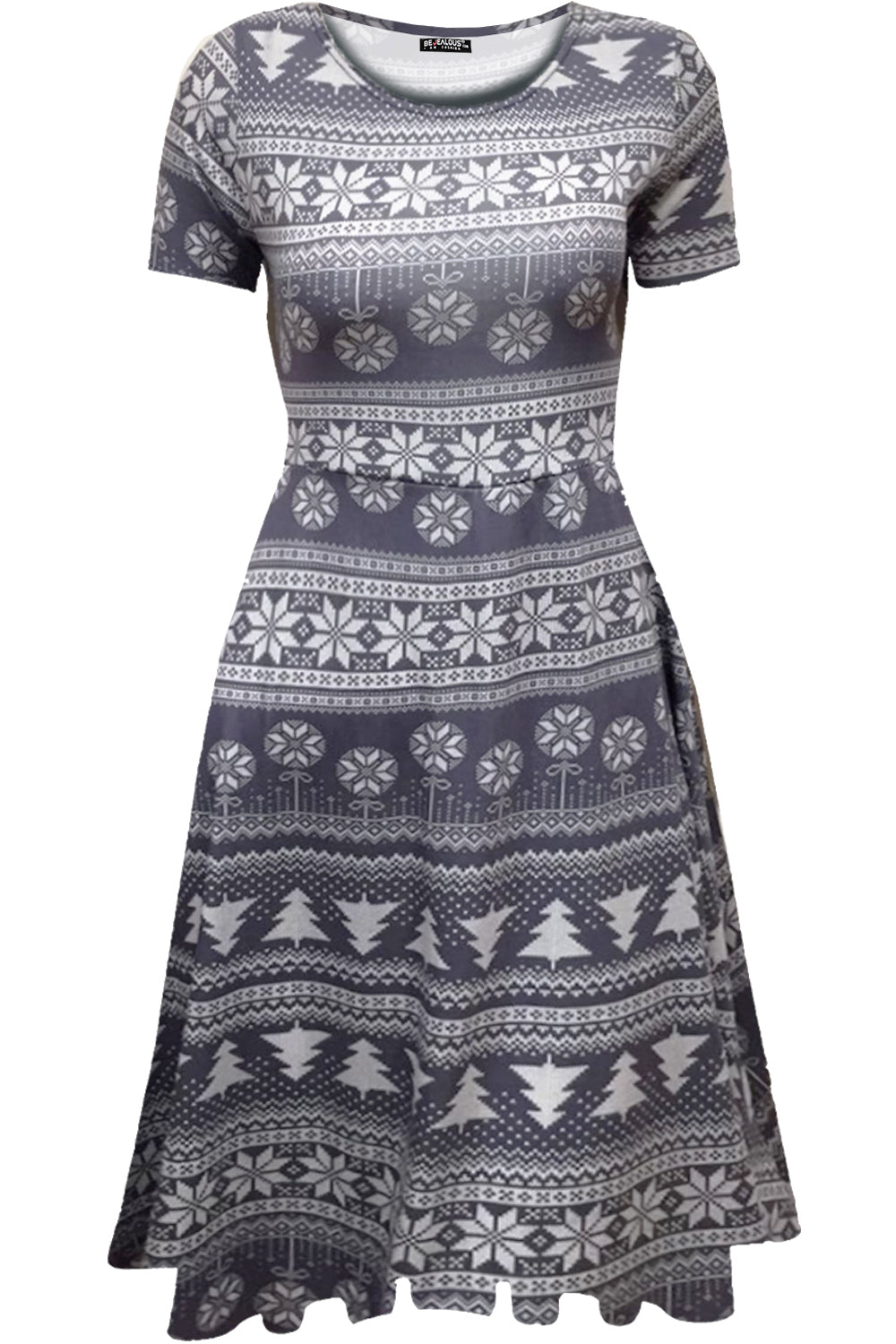 Mila Christmas Santa Snowman Bauble Xmas Dress