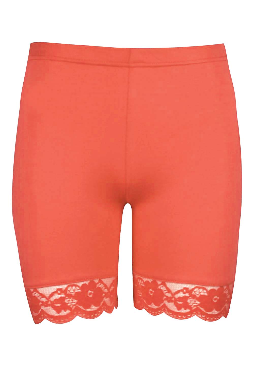 Zoe Lace Trim Basic Jersey Cycling Shorts