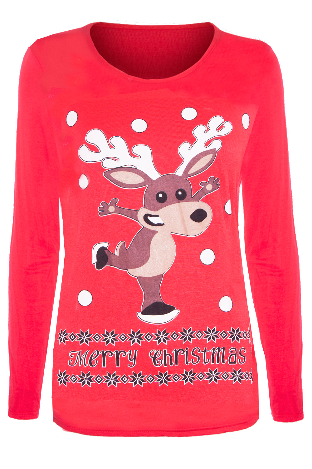 Scarlett Long Sleeve Christmas Print Tshirt