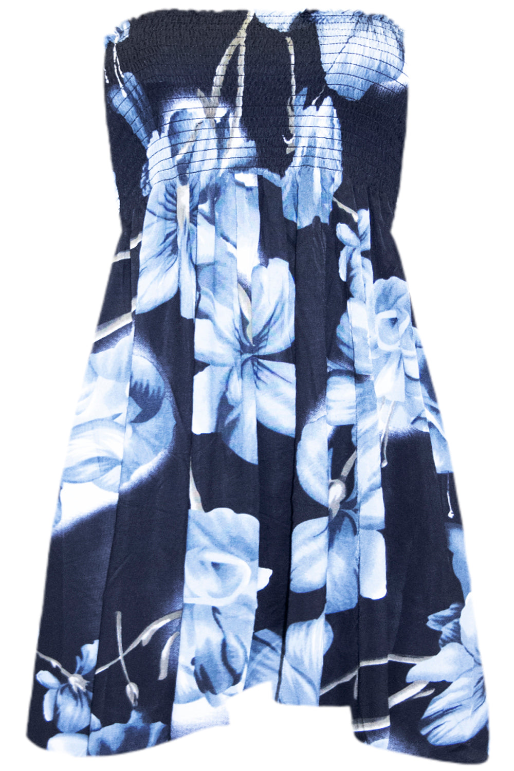 Sheered Bardot Red Floral Mini Swing Dress