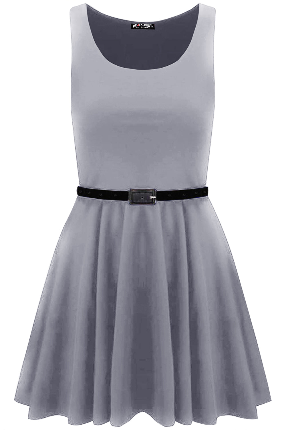 Lily Belted Sleeveless Franki Skater Dress