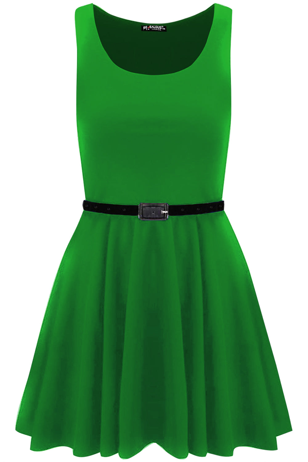 Lily Belted Sleeveless Franki Skater Dress