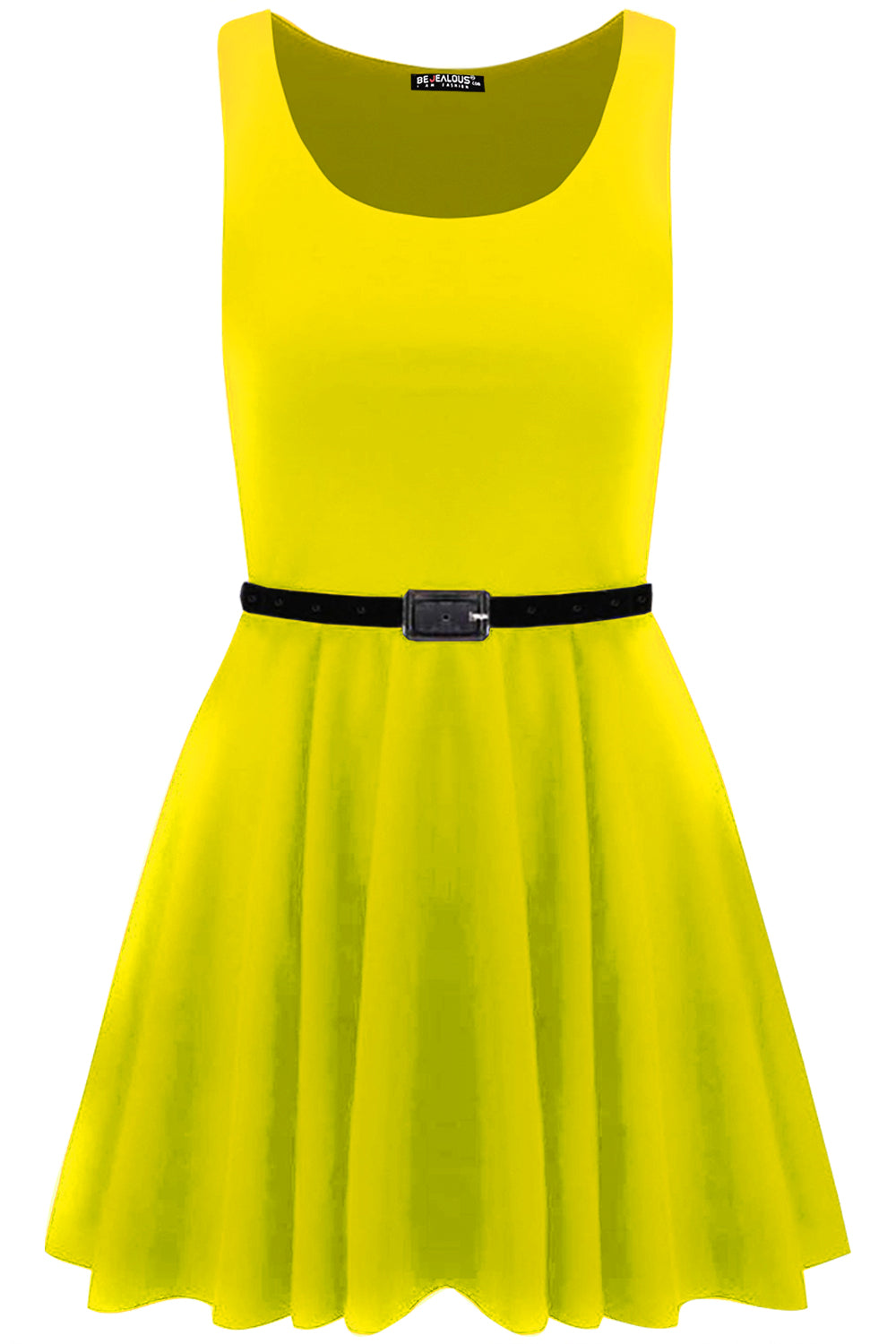 Lily Belted Sleeveless Franki Skater Dress