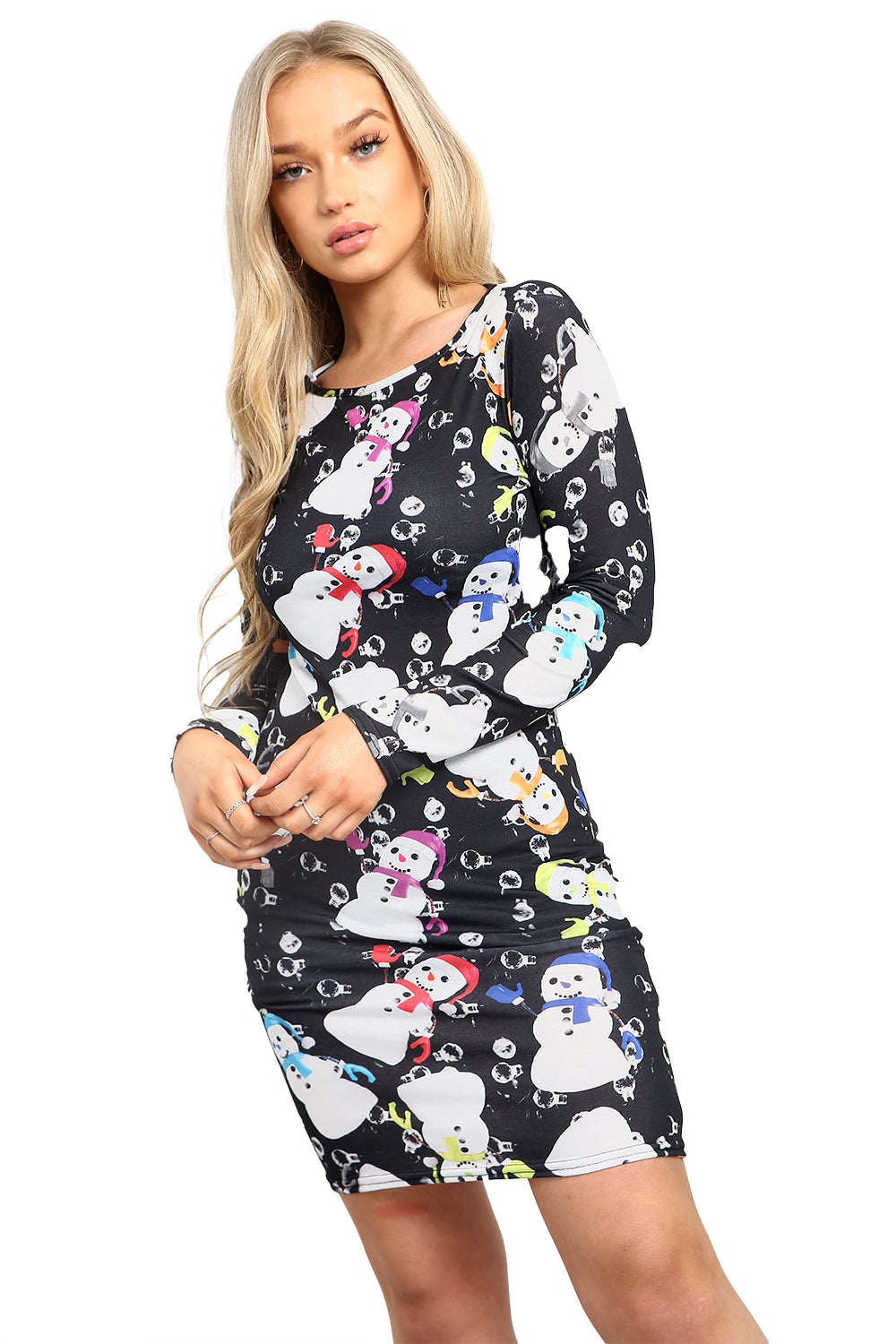 Evie Christmas Santa Rudolph Reindeer Bodycon Dress