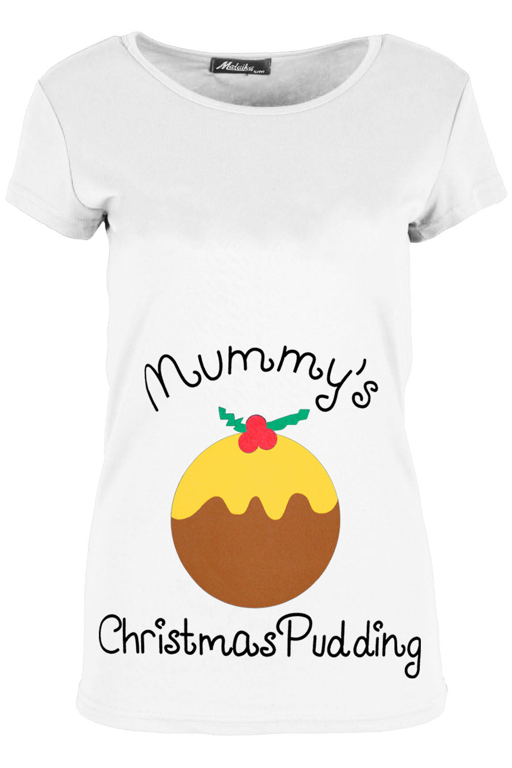 Mummys Christmas Pudding Maternity Tshirt - bejealous-com