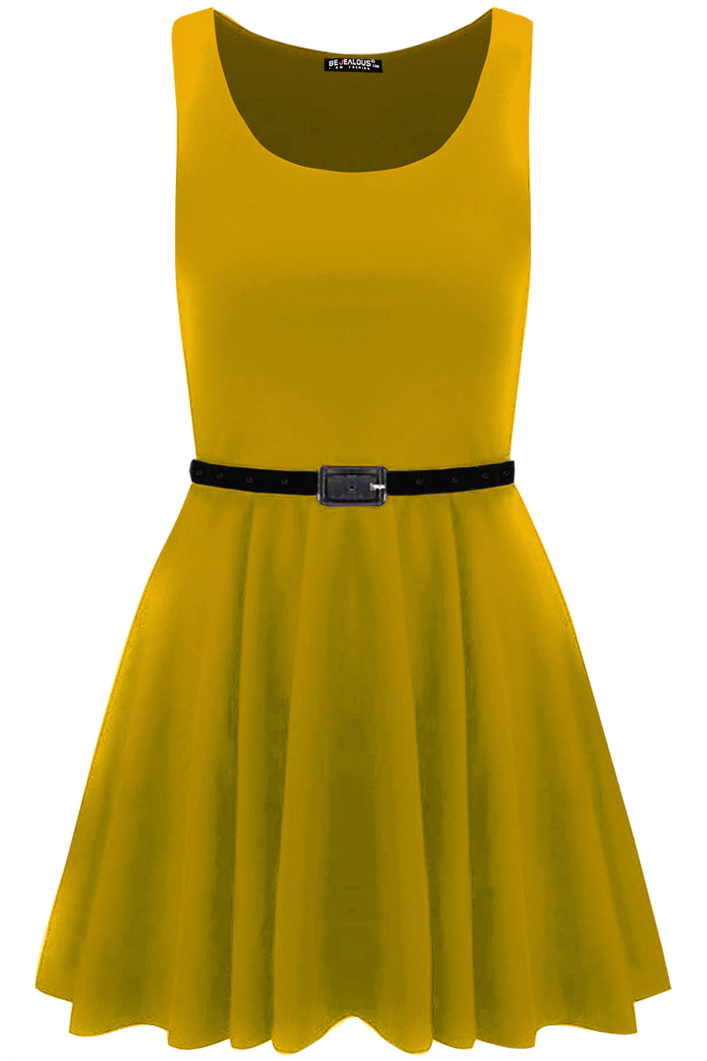 Lily Belted Sleeveless Franki Skater Dress