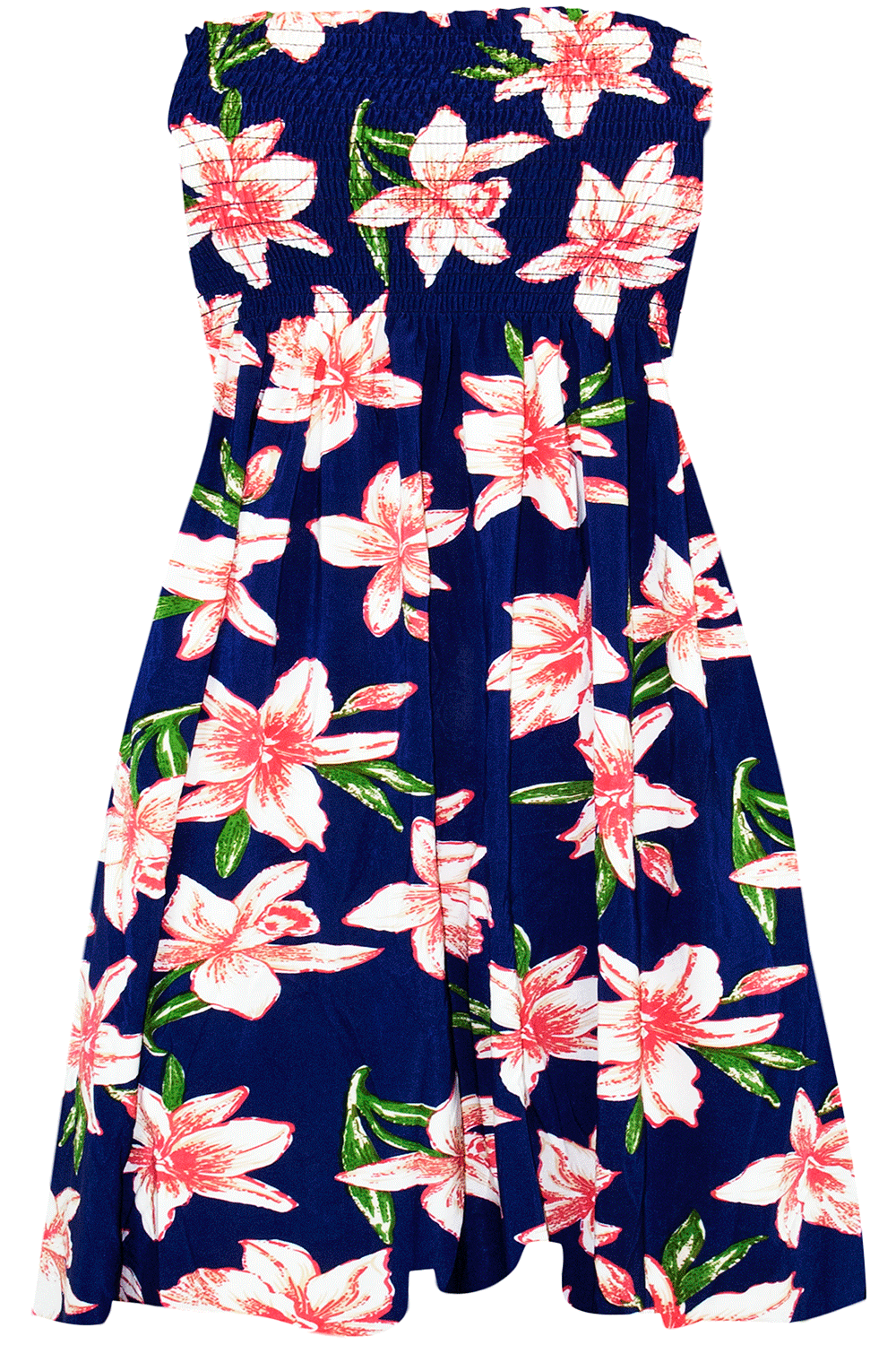 Sheered Bardot Red Floral Mini Swing Dress