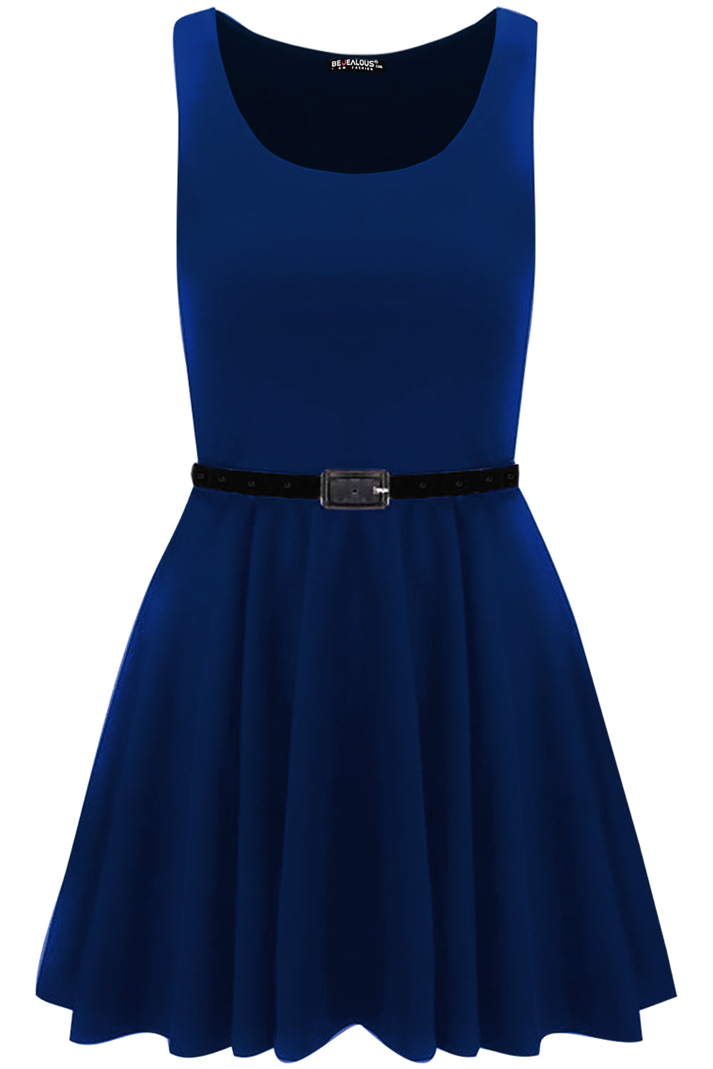 Lily Belted Sleeveless Franki Skater Dress