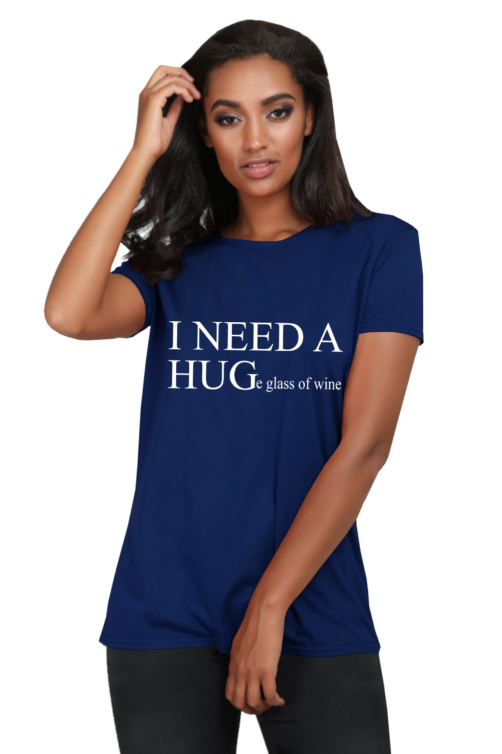 Gemma I NEED A HUG Basic Baggy T Shirt