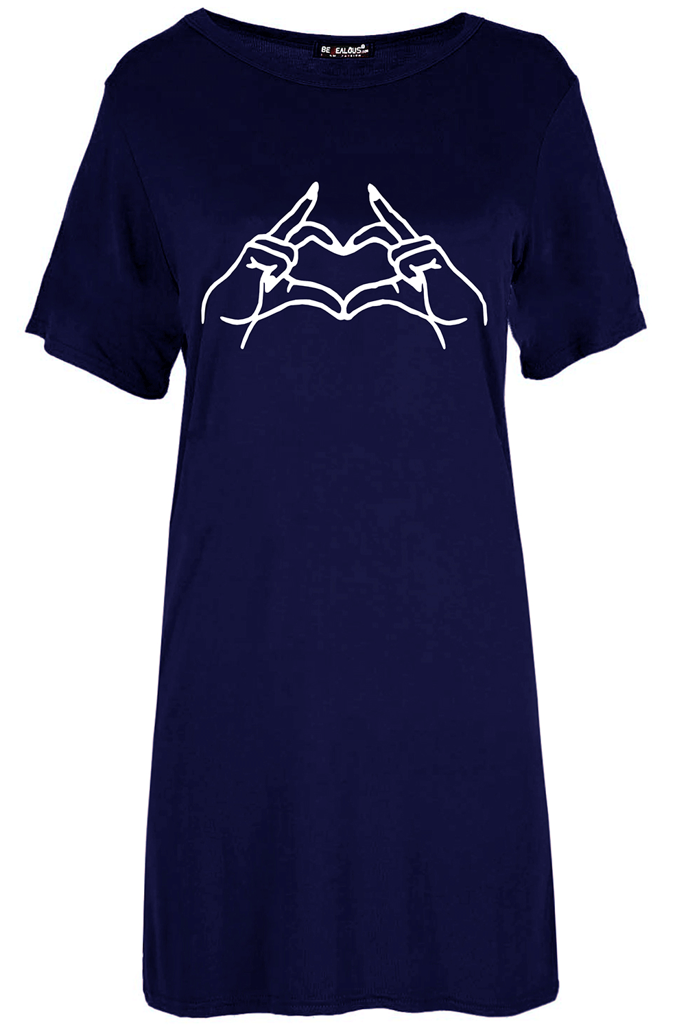 Ella Skeleton Hand Oversized T-Shirt Dress