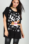Lily Christmas Printed Batwing T Shirt