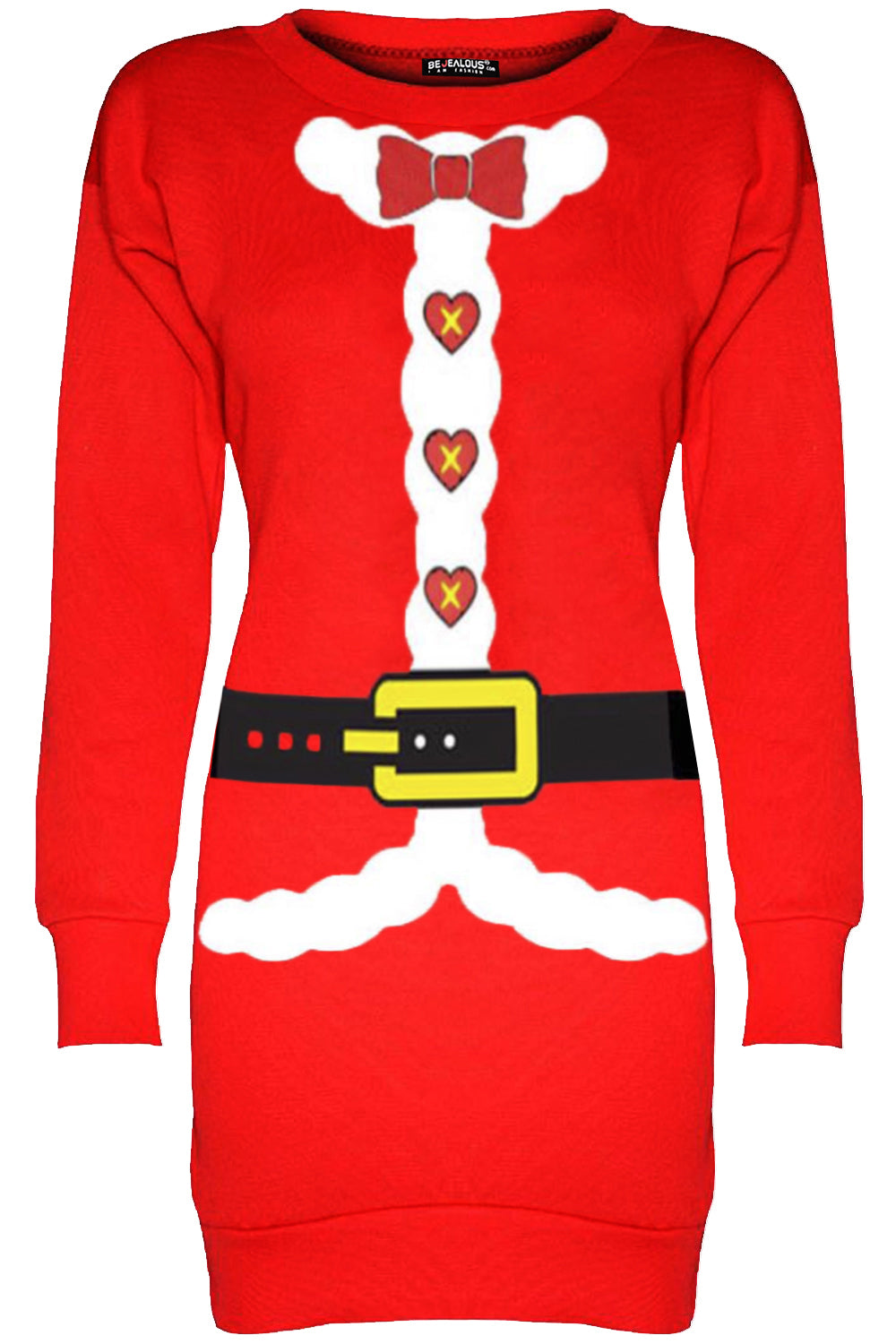 Long Sleeve Christmas Elf Jumper Dress