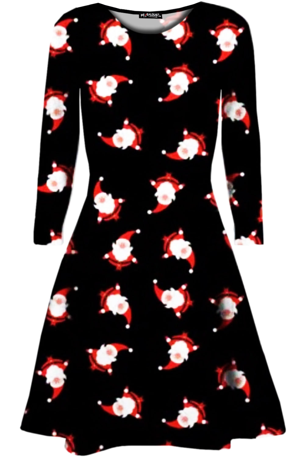 Mila Christmas Long Sleeve Swing Dress