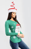 Isla Christmas Snowflakes Santa T Shirt