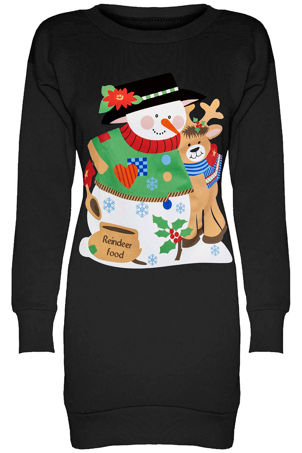 Emma Snowman Reindeer Hug Muffler Sweatshirt