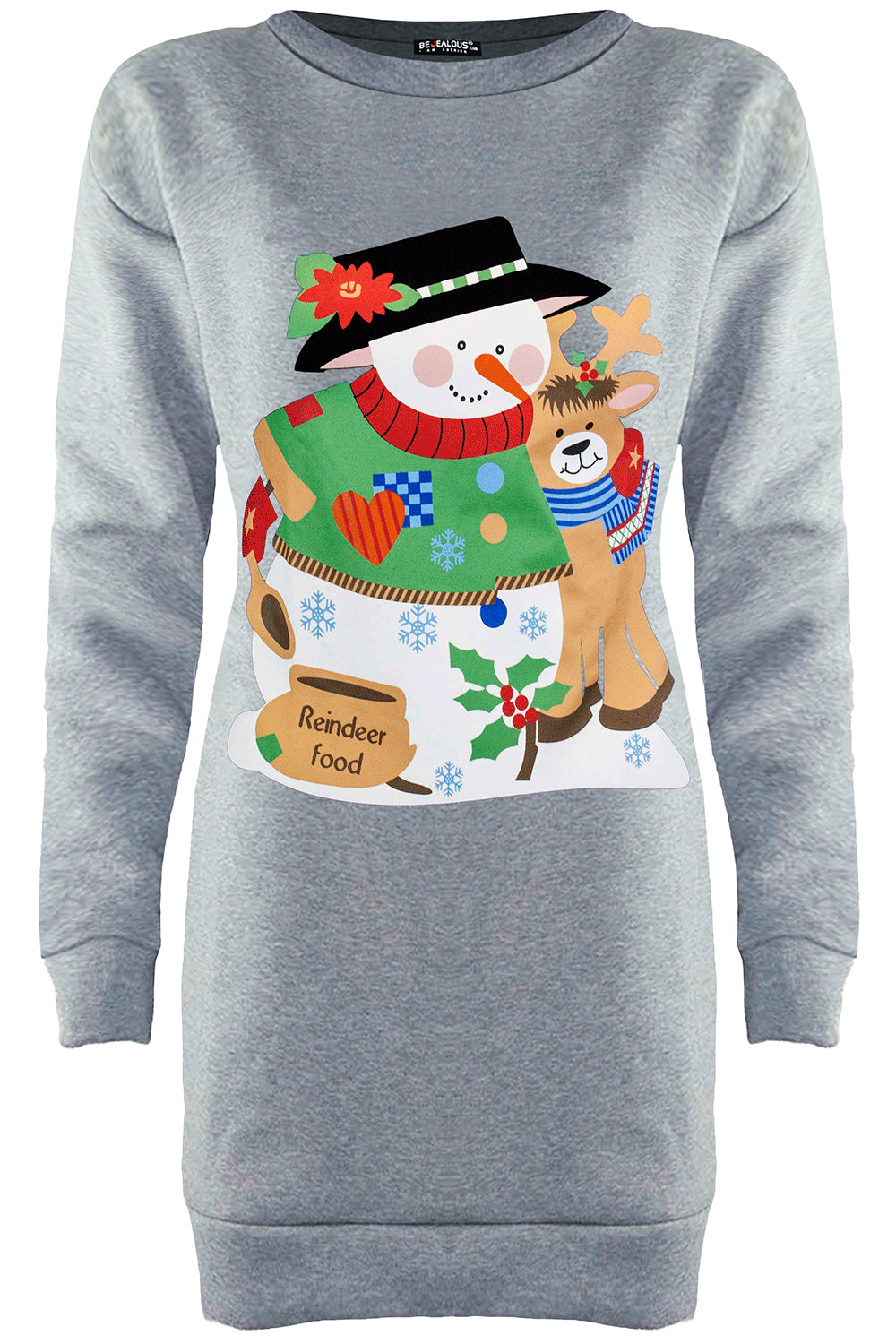 Emma Snowman Reindeer Hug Muffler Sweatshirt