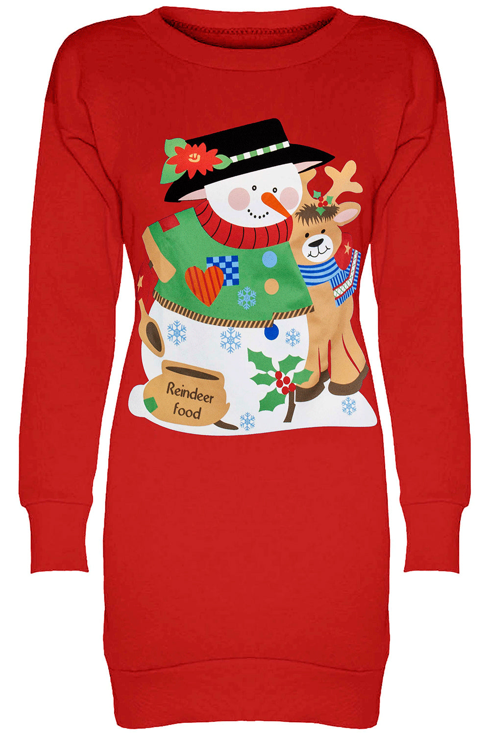 Emma Snowman Reindeer Hug Muffler Sweatshirt