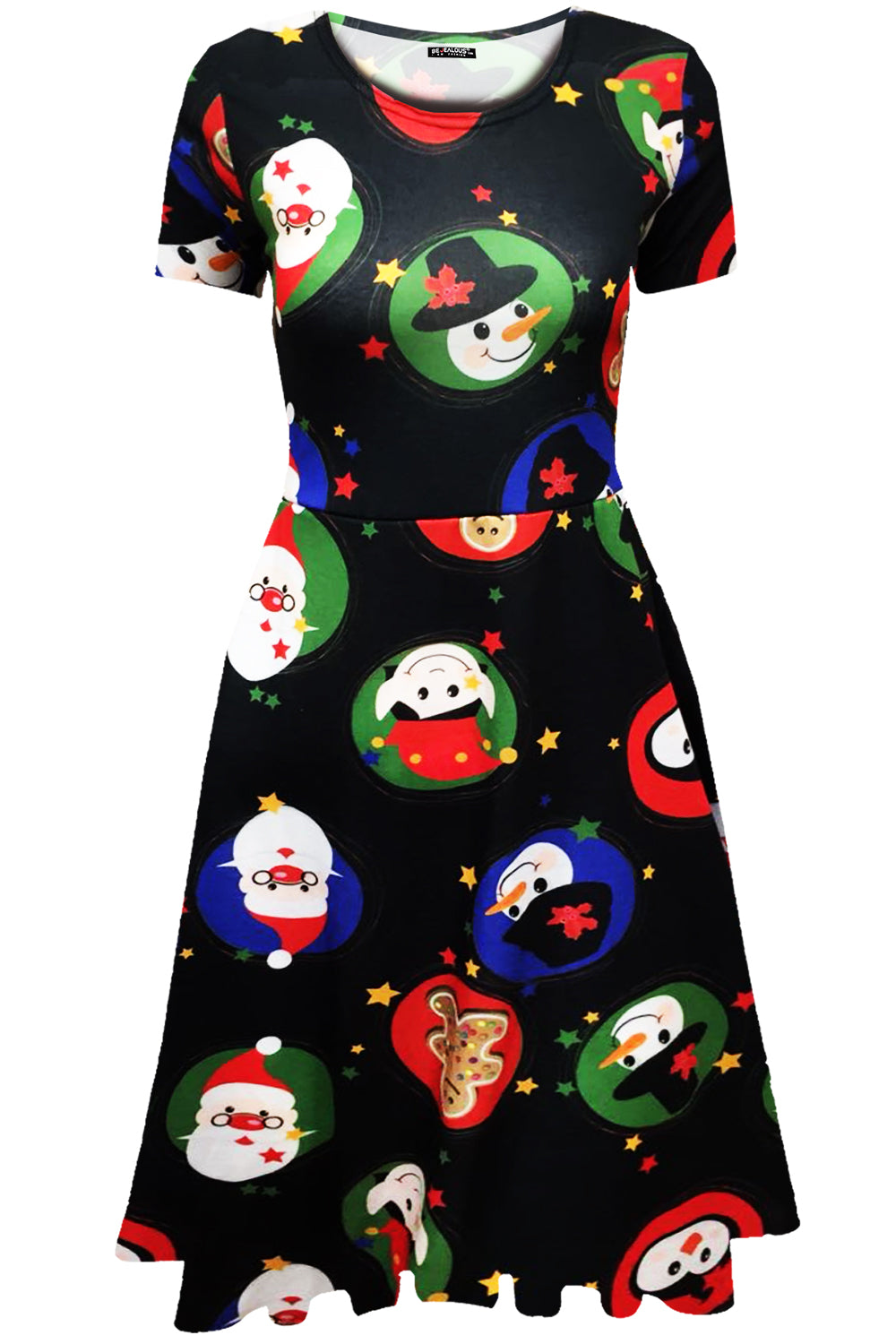 Mila Christmas Santa Snowman Bauble Xmas Dress