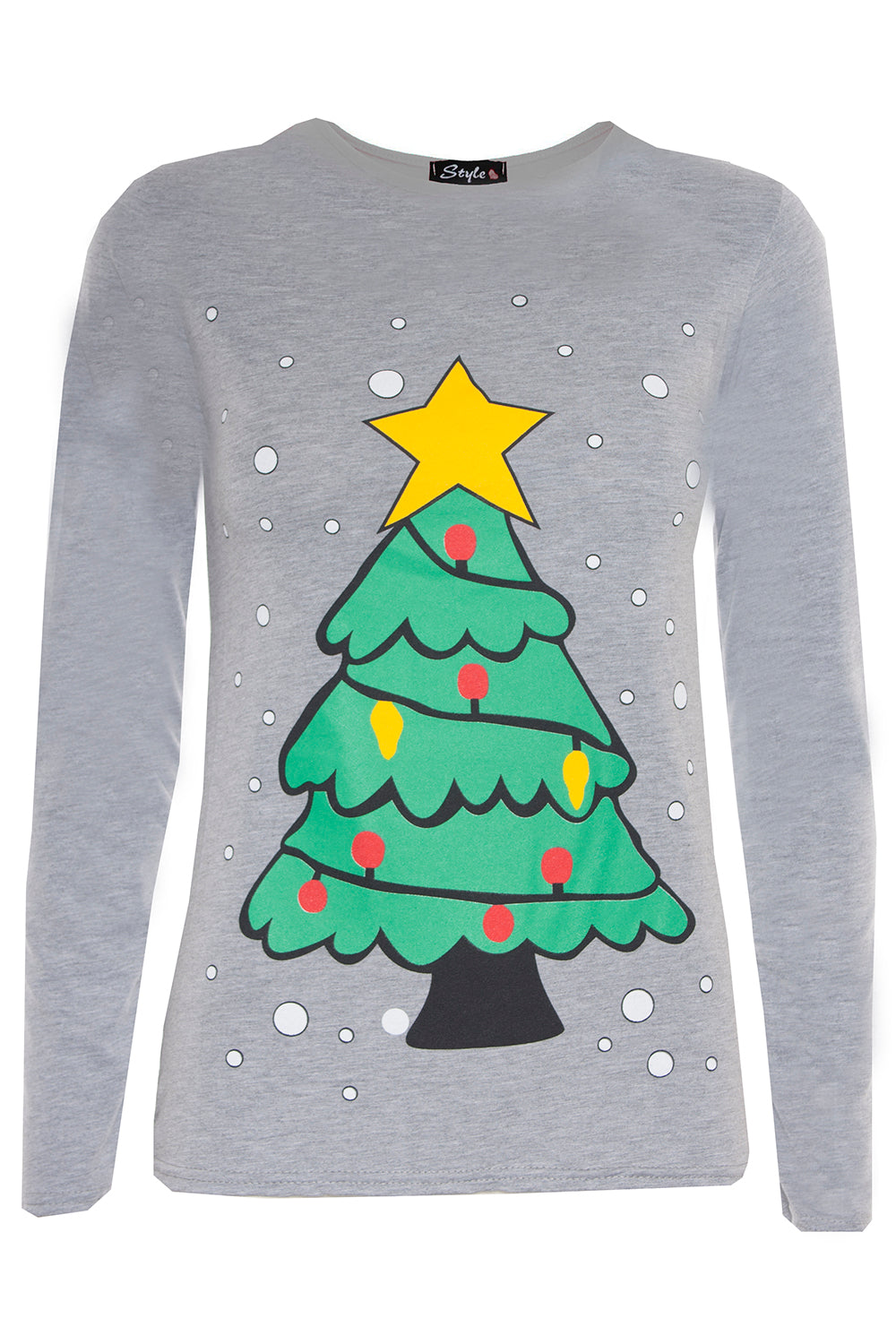 Scarlett Long Sleeve Christmas Print Tshirt