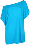 Lula Basic Oversized Bardot Jersey Tshirt