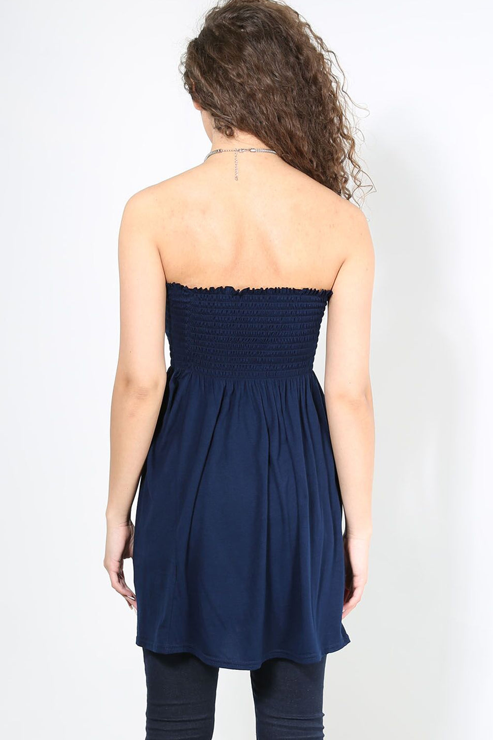 Shirring Bardot Basic Red Swing Top - bejealous-com