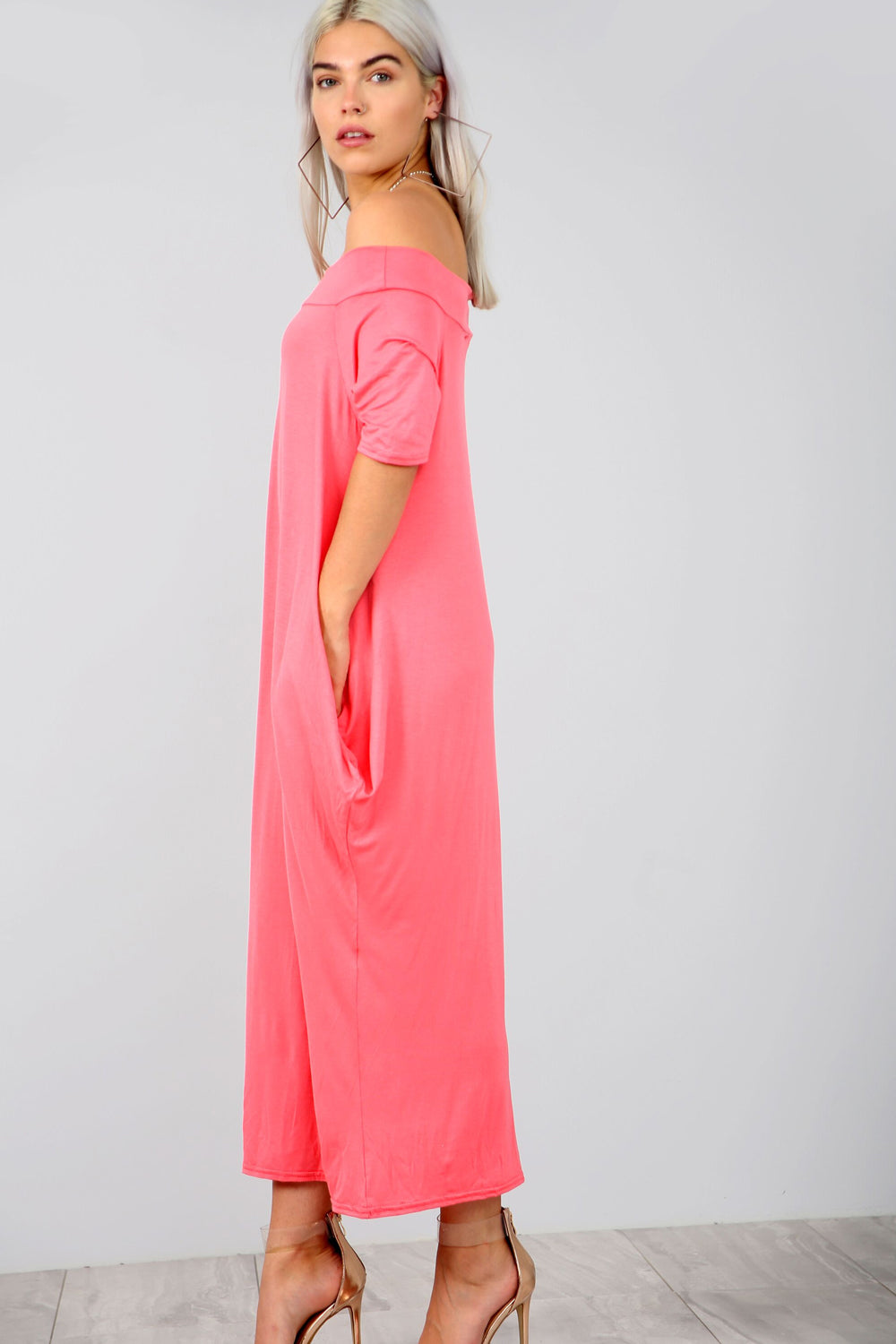 Bardot Basic Jersey Khaki Slinky Maxi Dress - bejealous-com