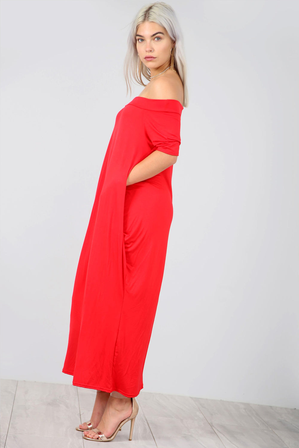 Bardot Basic Jersey Khaki Slinky Maxi Dress - bejealous-com