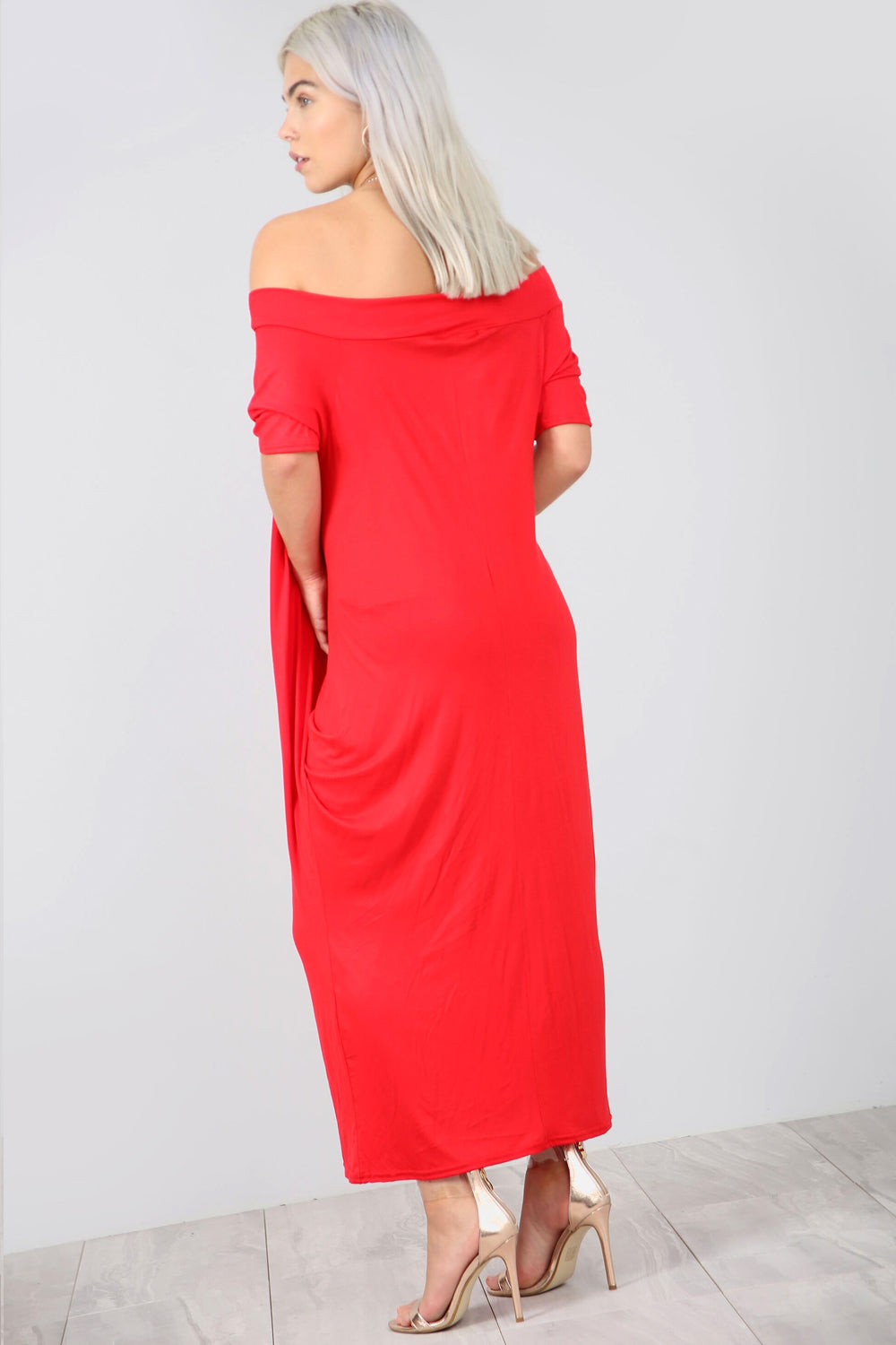 Bardot Basic Jersey Khaki Slinky Maxi Dress - bejealous-com
