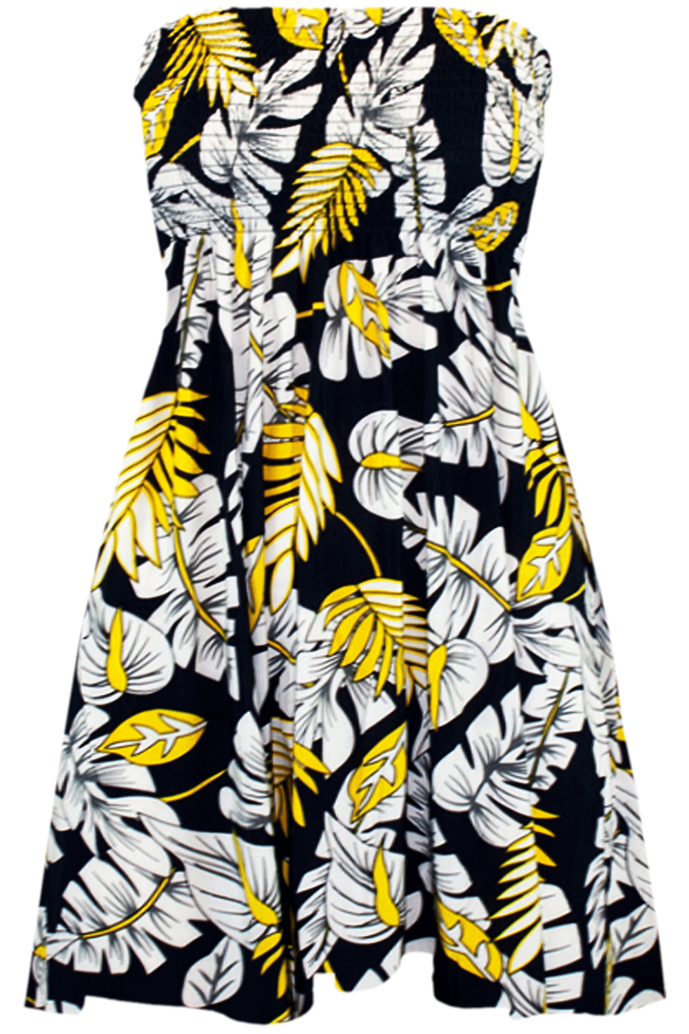 Sheered Bardot Red Floral Mini Swing Dress