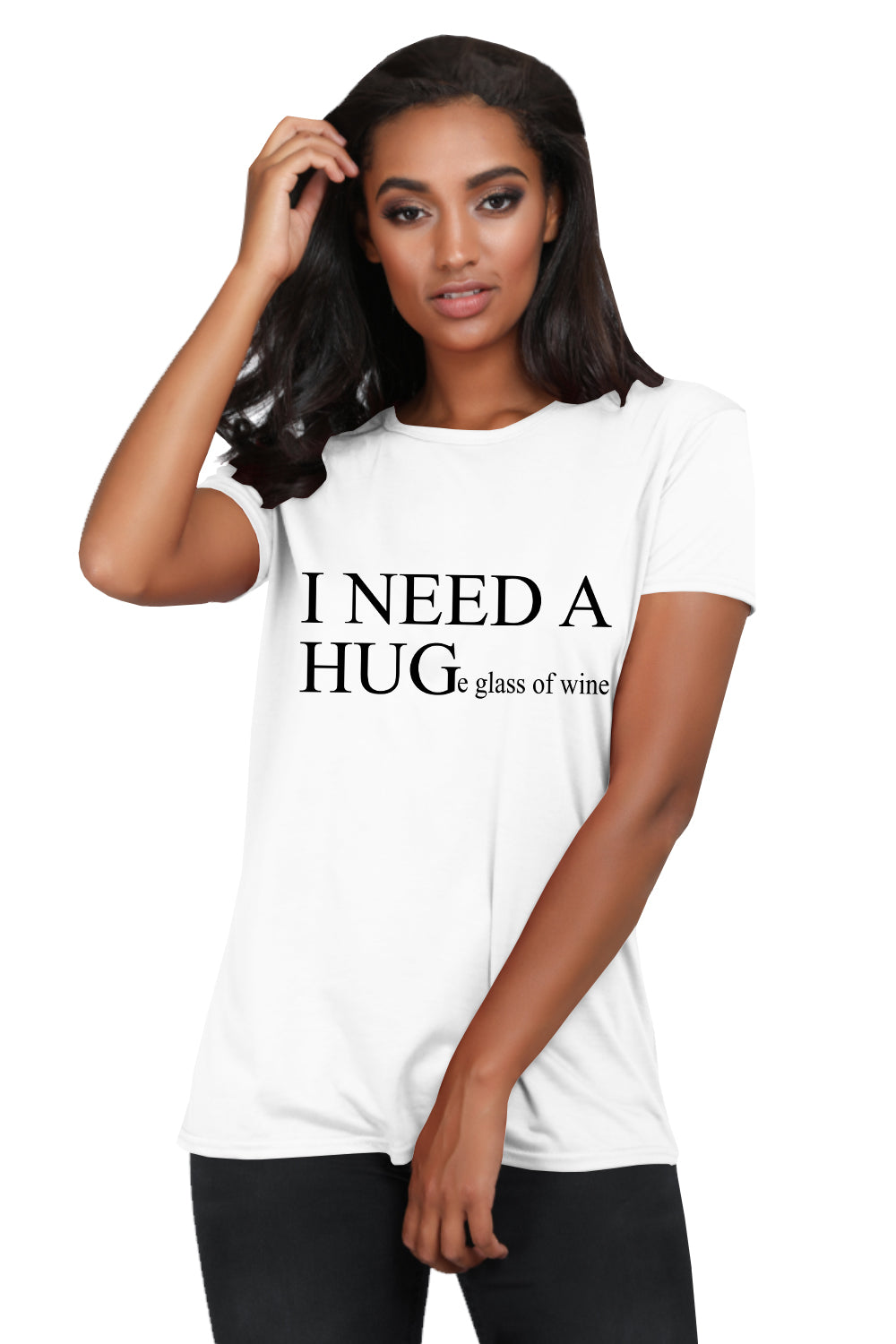 Gemma I NEED A HUG Basic Baggy T Shirt