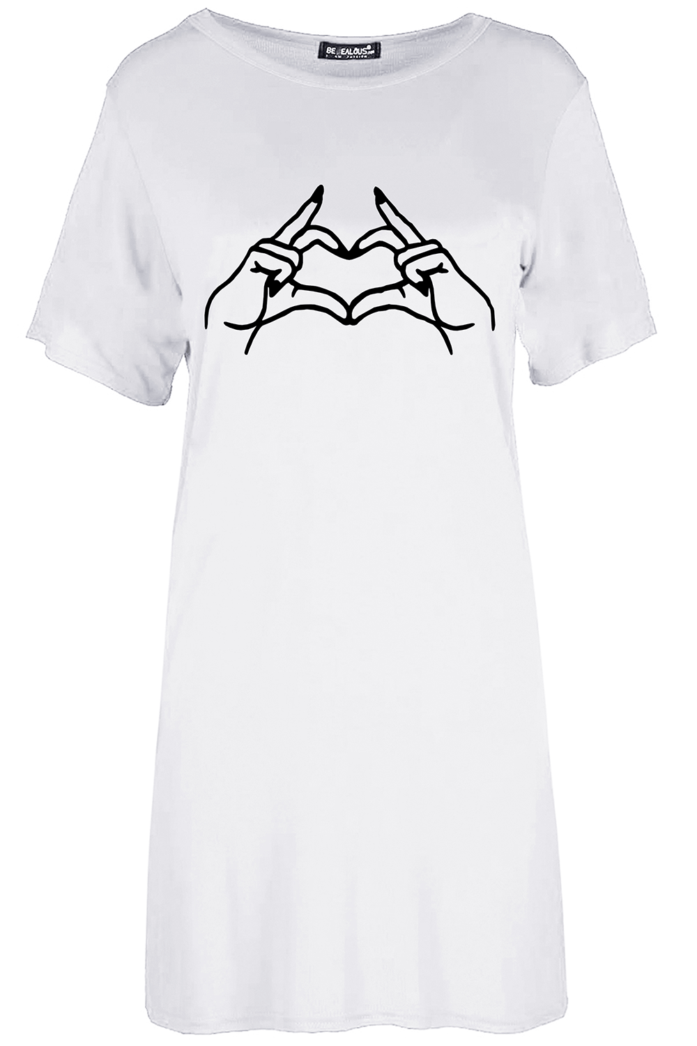 Ella Skeleton Hand Oversized T-Shirt Dress