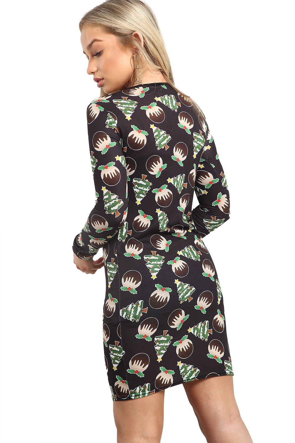 Evie Christmas Santa Rudolph Reindeer Bodycon Dress