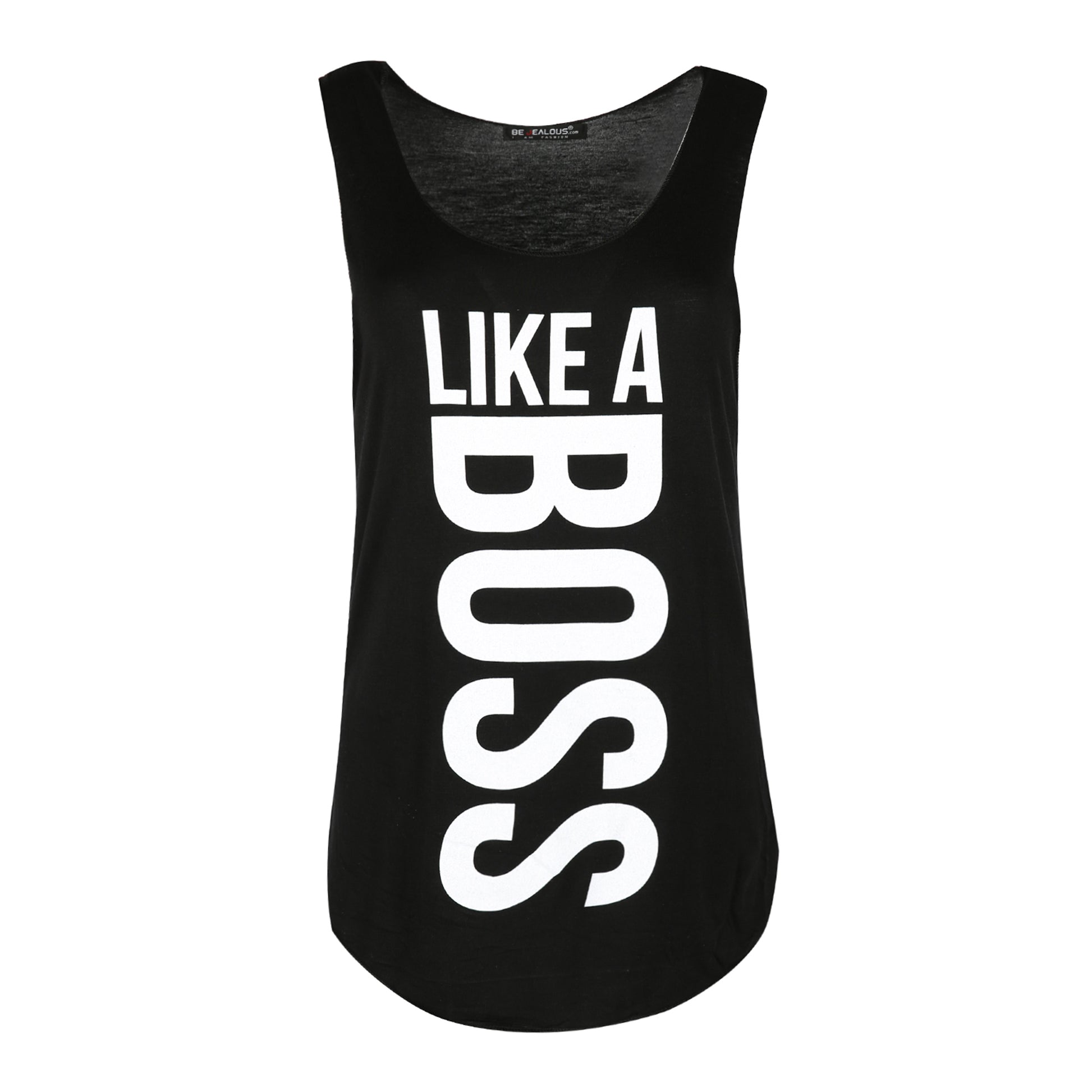 Mia Like A Boss Curved Hem Vest Top