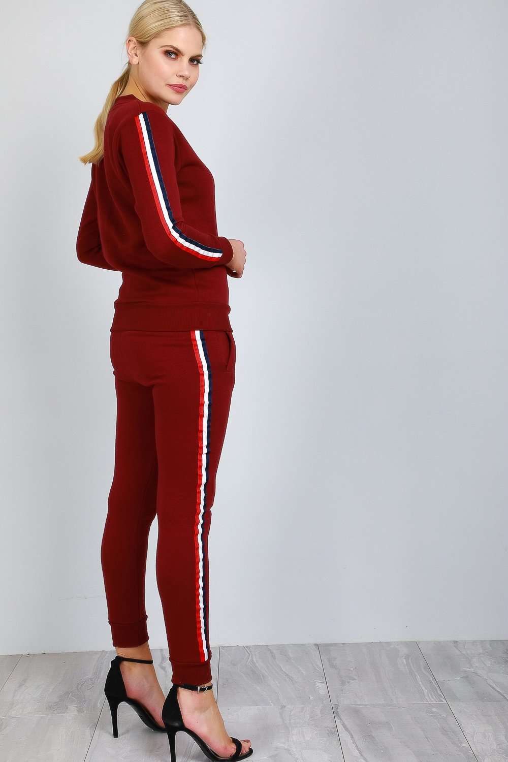 Lucinda Side Stripe Lounge Wear Coord - bejealous-com