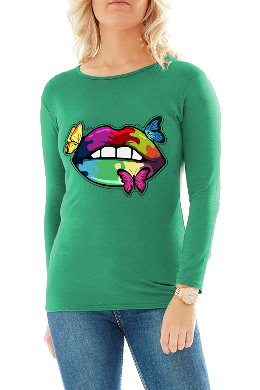 Hanna Butterfly Lips Baggy Basic Top