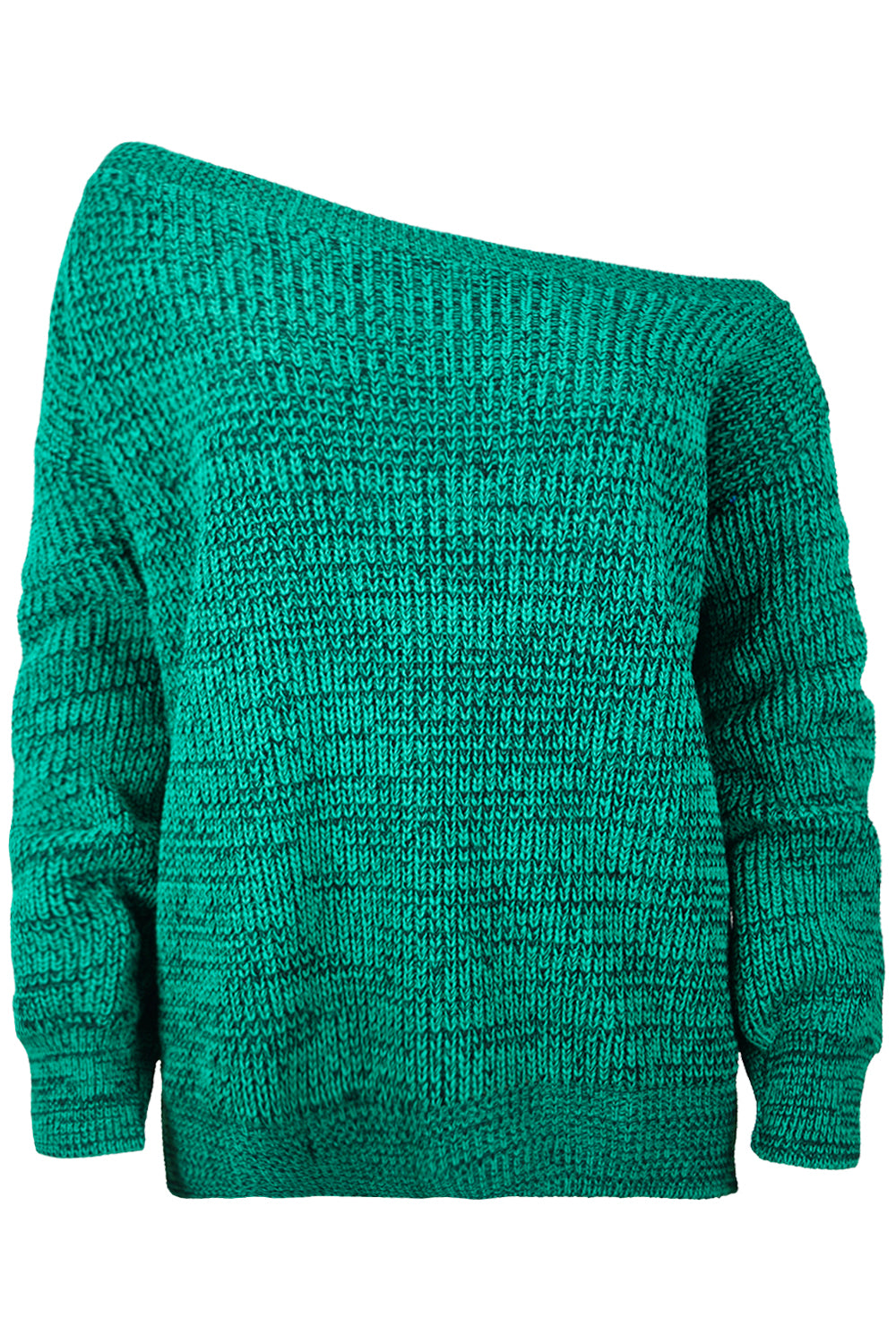 Off Shoulder Baggy Knitted Jumper