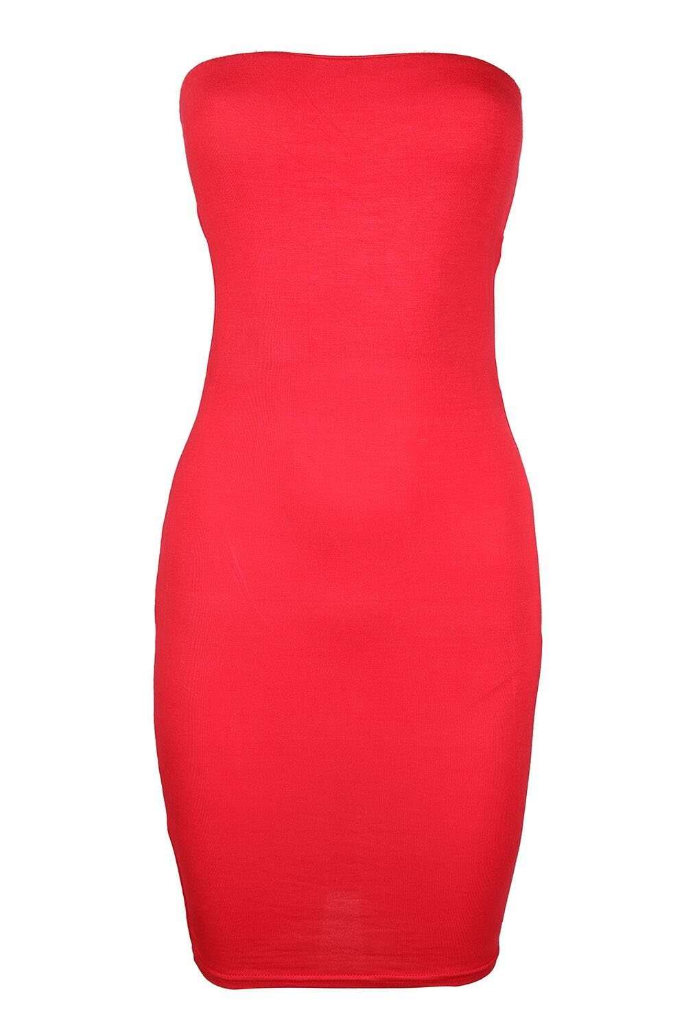 Black Basic Bandeau Bodycon Mini Dress - bejealous-com