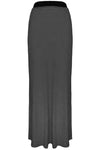 Black High Waisted Basic Jersey Maxi Skirt - bejealous-com