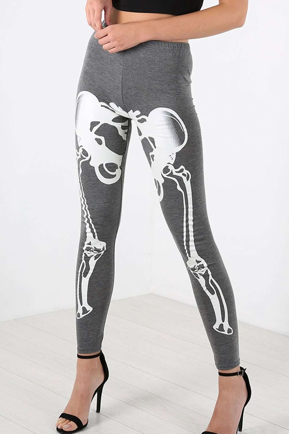 Briony Skeleton Print Leggings - bejealous-com