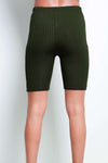 Callie High Waisted Ribbed Cycling Shorts - bejealous-com