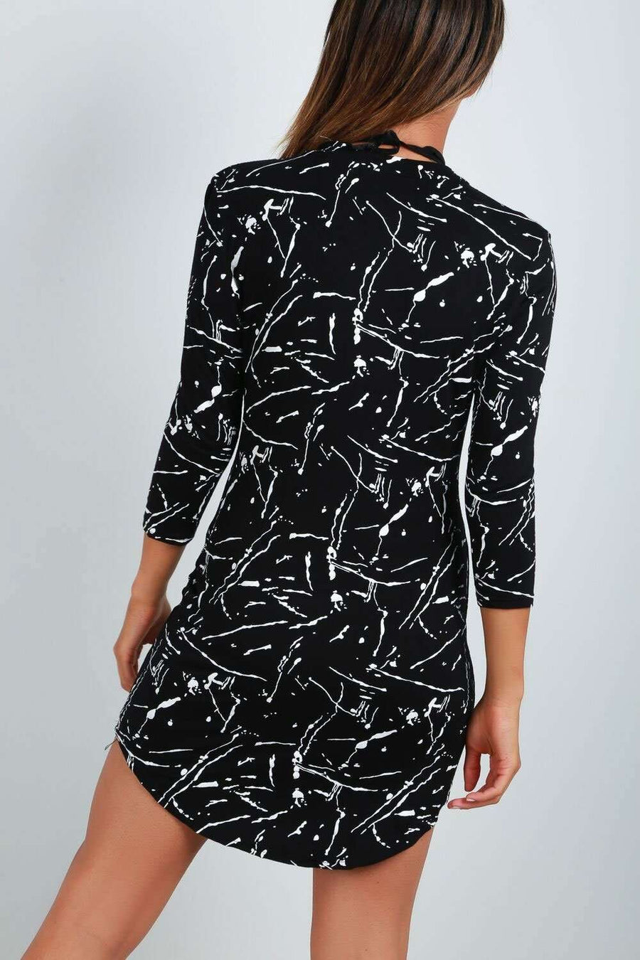 Ciara Brooklyn Slogan Print Tshirt Dress - bejealous-com