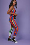 Ellana Cami Multicolour Striped Jumpsuit - bejealous-com