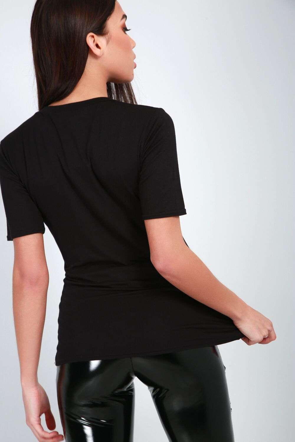 Eva Slogan Print Cap Sleeve Tshirt - bejealous-com
