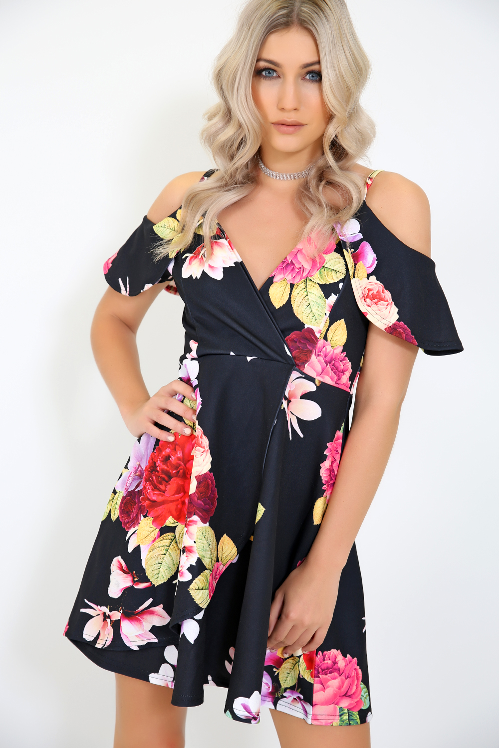 Evelyn Floral Mini Dress - bejealous-com