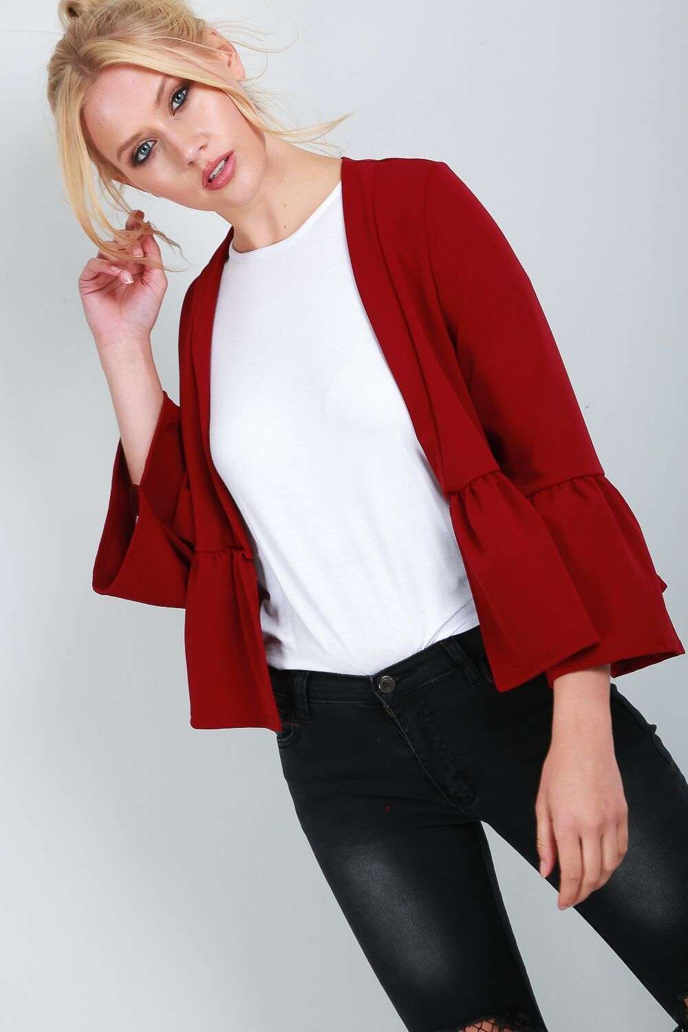 Evie Frill Trim Jacket - bejealous-com