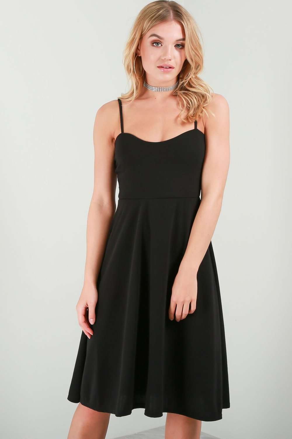 Frankie Strappy Midi Skater Dress - bejealous-com