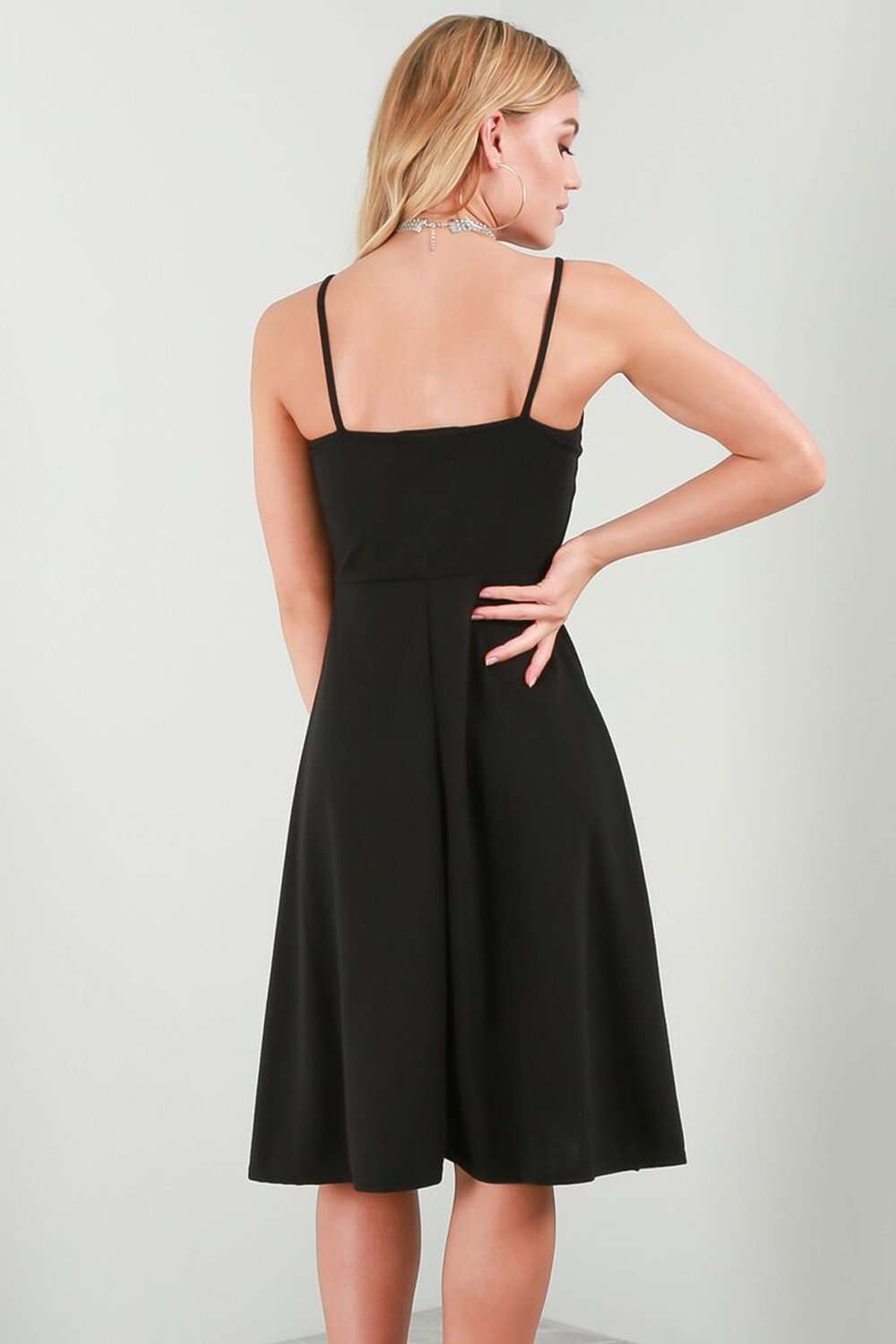 Frankie Strappy Midi Skater Dress - bejealous-com