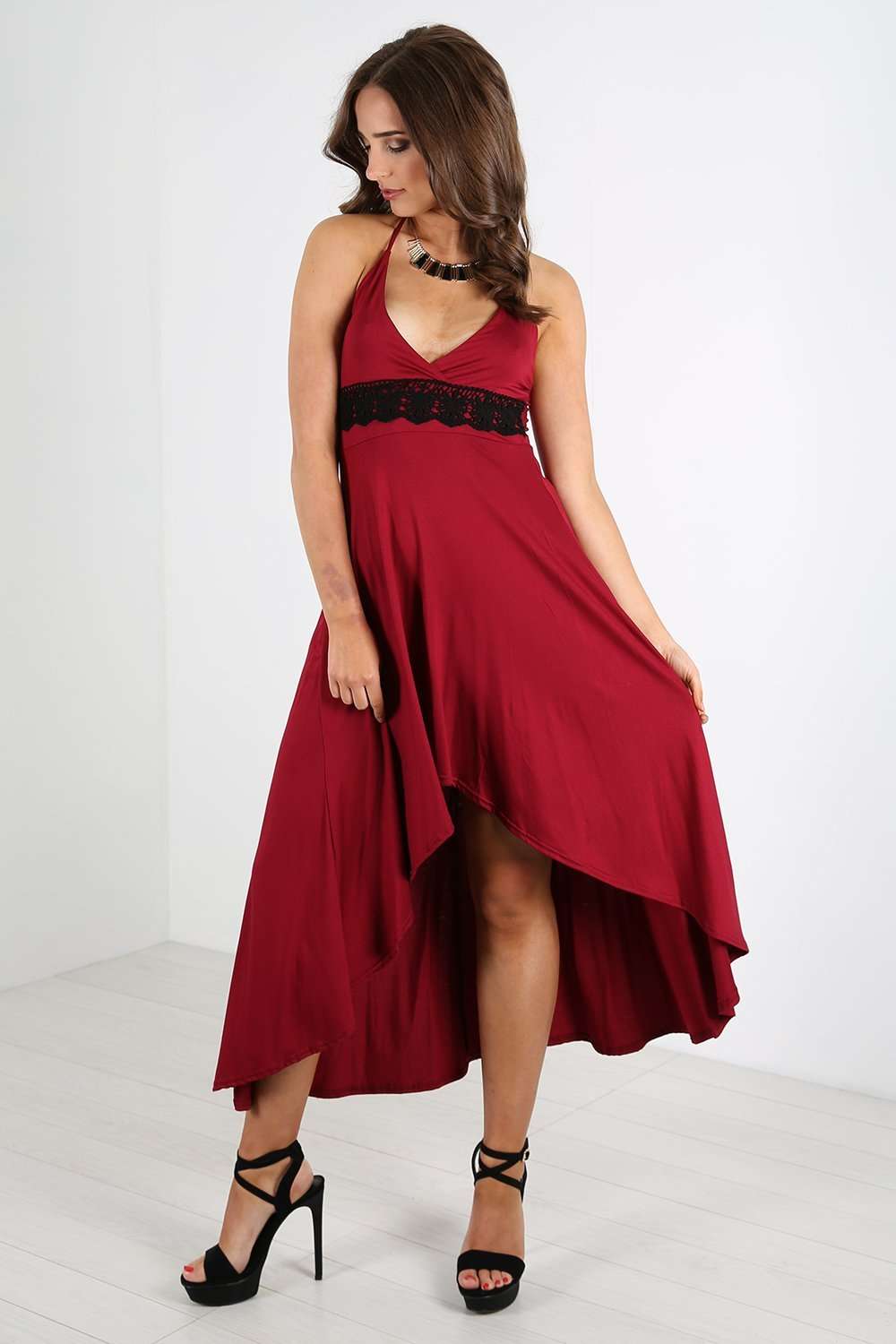 Geo Halterneck Midi Dress - bejealous-com