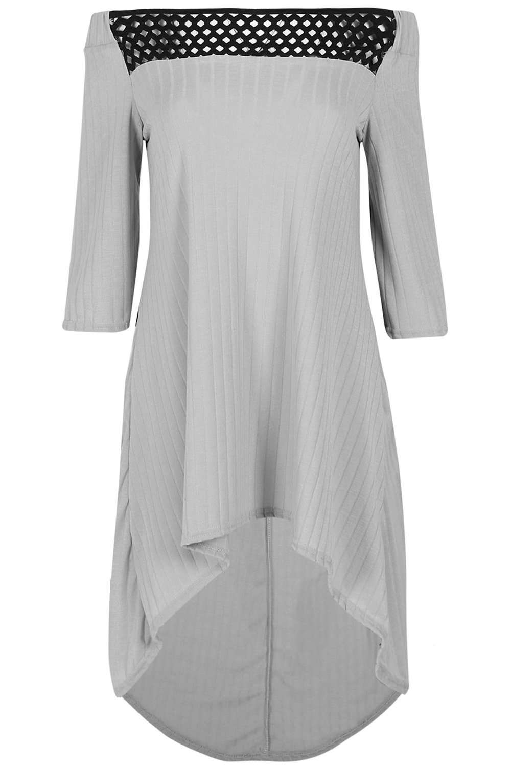 Grace Plus Size Bardot Swing Dress - bejealous-com