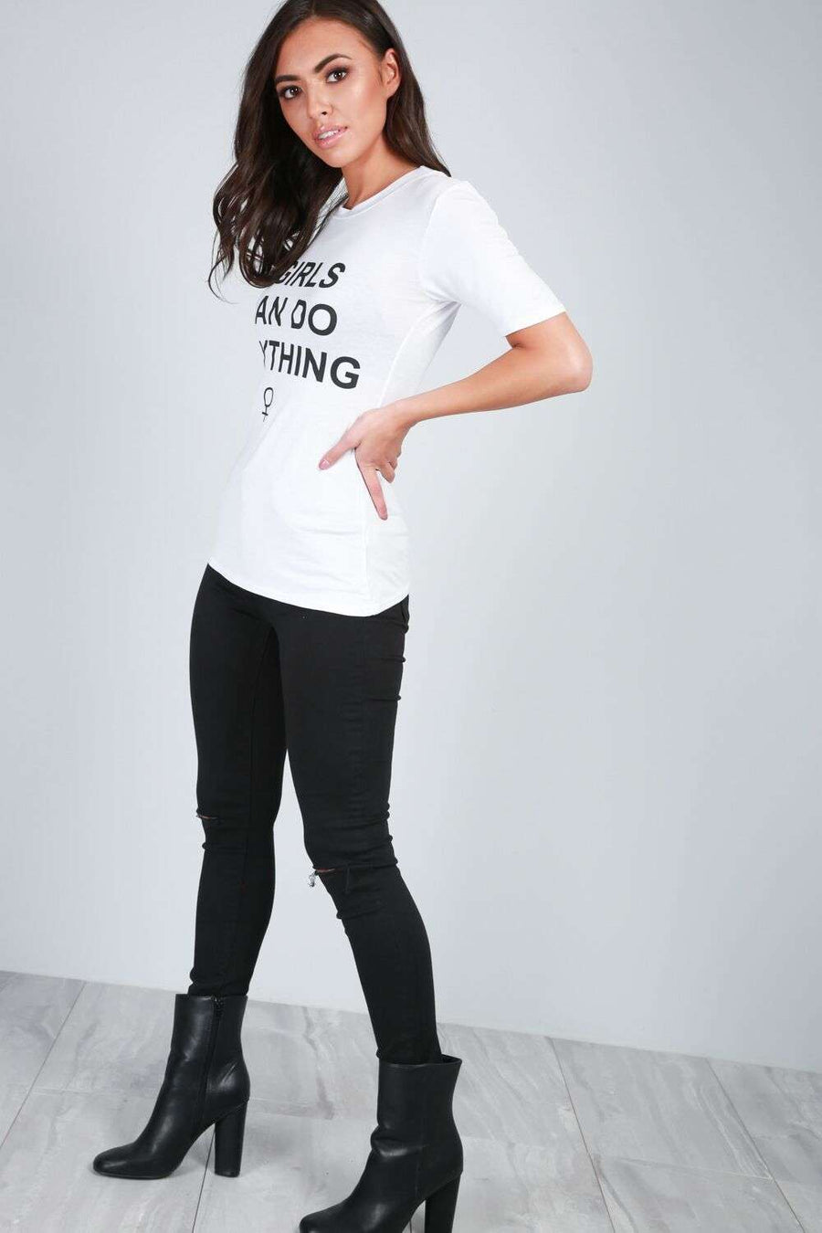 Hettie Slogan T-Shirt - bejealous-com